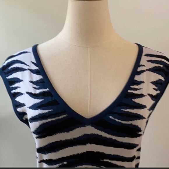 Milly Revolve Zebra Jacquard Fit & Flare Dress - Picture 6 of 13